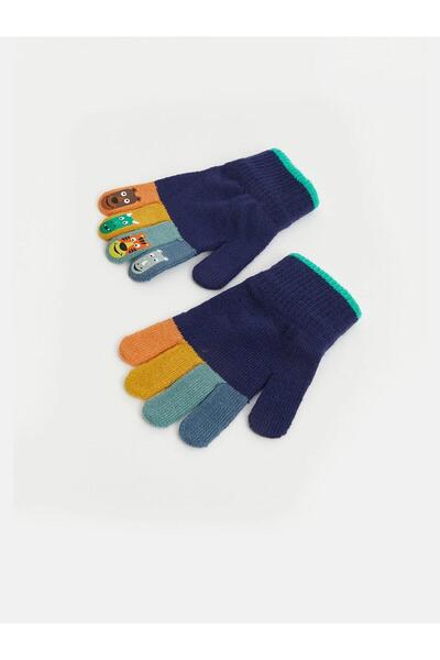 LC Waikiki Animal Printed Boys' Knitwear Gloves (W6)