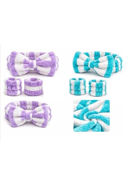 Generic Daily Hair and Face Care Set, Hair Band with Wrist Ties, Multiple Col...