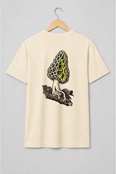 Generic Brand Tricou unisex cu Ciupercă secționată vintage