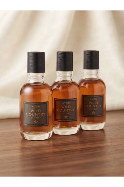 AVON Wild Country Erkek Parfüm EDP 75 ml 3 ‘Lü Set