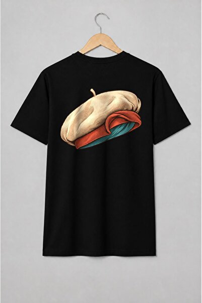 Generic Brand Tricou unisex cu Portret feminin în stil pop art