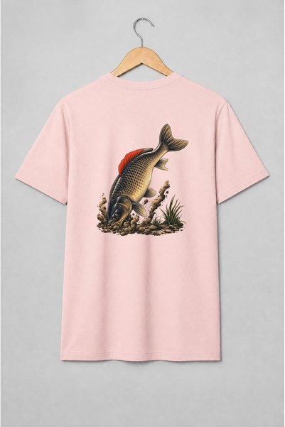 Generic Brand Tricou unisex cu Crap pentru pasionații de pescuit