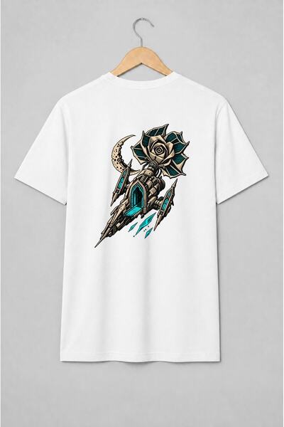Generic Brand Tricou unisex cu Navă spațială gotică