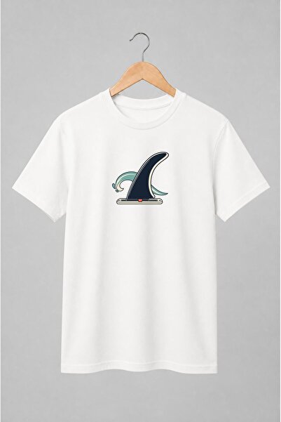Generic Brand Tricou unisex cu Val oceanic de surf stil retro