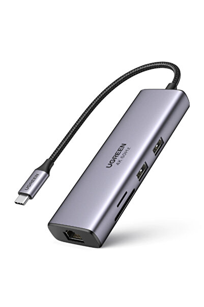 Ugreen Stație de andocare, CM512 conector PC USB Type-C, 2 porturi USB 3.0 | ...