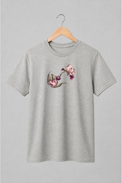 Generic Brand Tricou unisex cu Flacon de parfum cu iris vintage