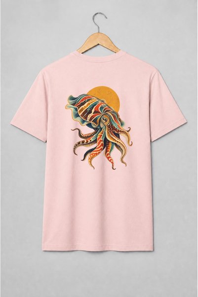Generic Brand Tricou unisex cu Sepie vintage
