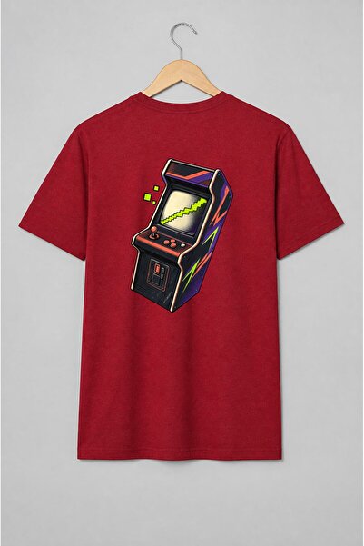 Generic Brand Tricou unisex cu Cabinet arcade retro