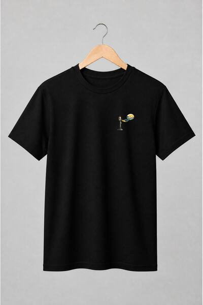 Generic Brand Tricou unisex cu Semafor feroviar cu șine spre apus vintage