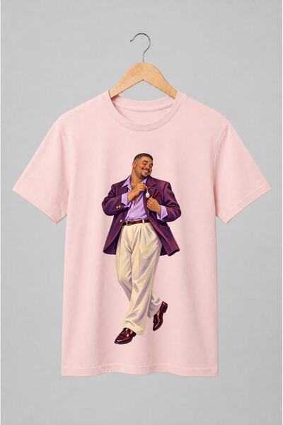 Generic Brand Tricou unisex cu Bărbat elegant cu perlă stil vintage