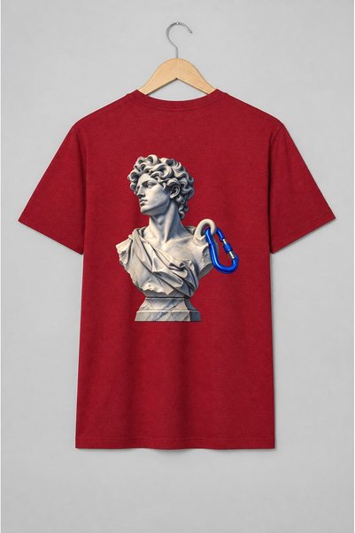 Generic Brand Tricou unisex cu Bust clasic cu carabinier albastru în cheie mo...