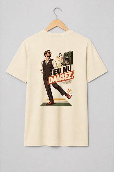 Generic Brand Tricou unisex cu Eu nu dansez umor românesc