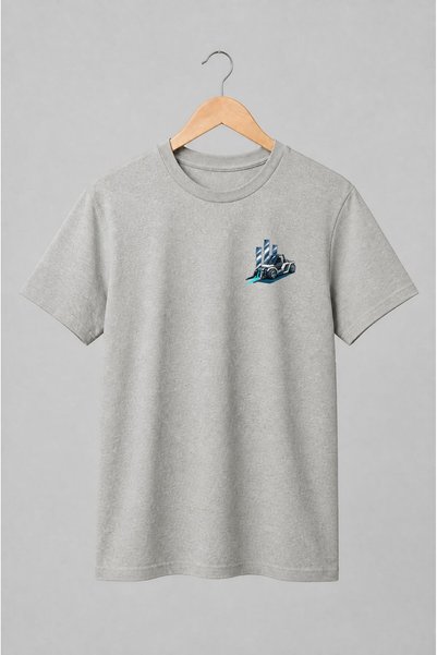 Generic Brand Tricou unisex cu Stivuitor futurist