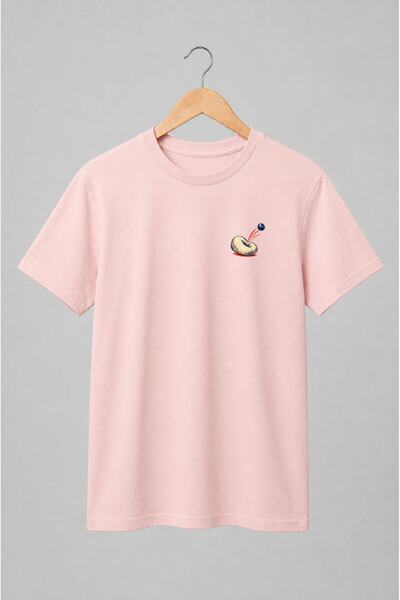 Generic Brand Tricou unisex cu Gogoașă cu afină zburătoare în stil pop