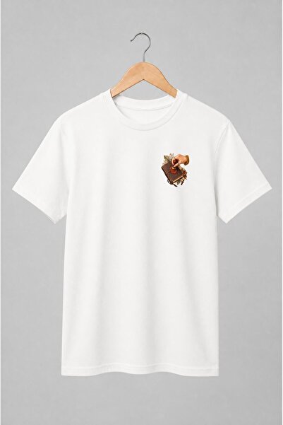 Generic Brand Tricou unisex cu Jurnal vintage cu sigiliu de ceară