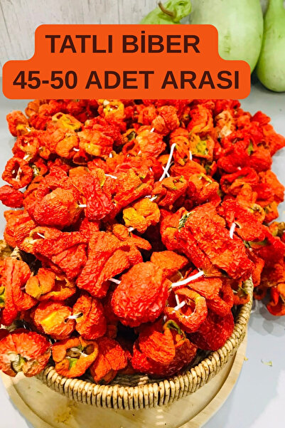 Yeni Mahsul Tatlı Biber Dolması Kurusu 45-50 Adet Arası