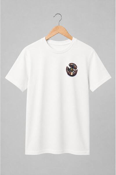Generic Brand Tricou unisex cu Bibliotecă circulară cu cărți stil vintage