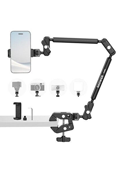 NEEWER BASICS Magic Arm Table Stand, Desk Overhead Microphone Mount, UA061