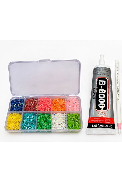 GÜLBAHAR Bedazzling Boncuk Kit 10’ lu Kutu+Yapıştırıcı+Kalem
