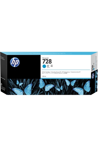 HP Cartus Cerneala Original Cyan, nr.728 pentru DesignJet T730|DesignJet T830...