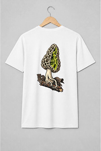 Generic Brand Tricou unisex cu Ciupercă secționată vintage