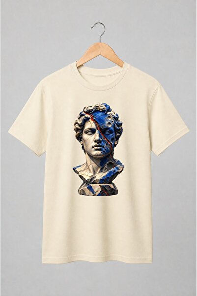 Generic Brand Tricou unisex cu Bust clasic fracturat cu estetică cosmică