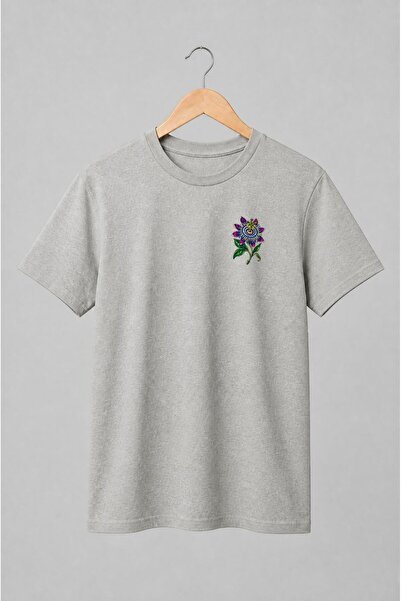 Generic Brand Tricou unisex cu Floarea pasiunii exotică
