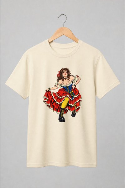 Generic Brand Tricou unisex cu Dansatoare burlesque
