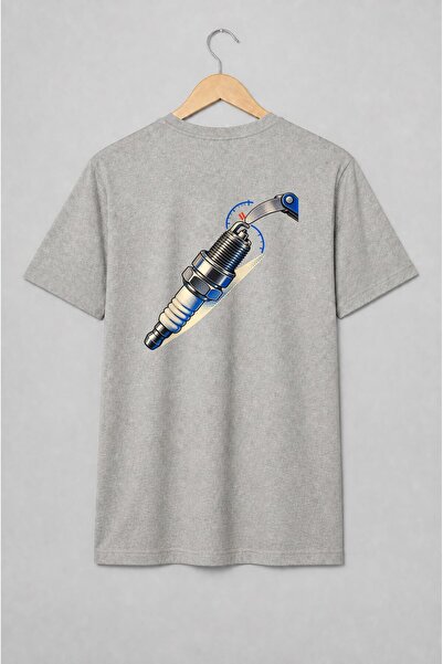 Generic Brand Tricou unisex cu Bujie auto stil retro