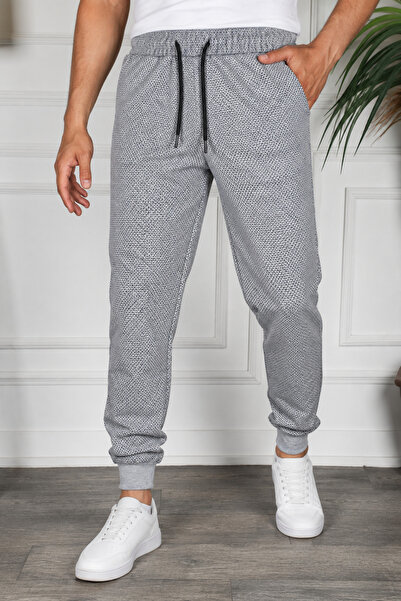 SURMARİ Unisex Rain Pattern Regular Fit Ribbed Leg Black, Gray, Navy Blue, Co...