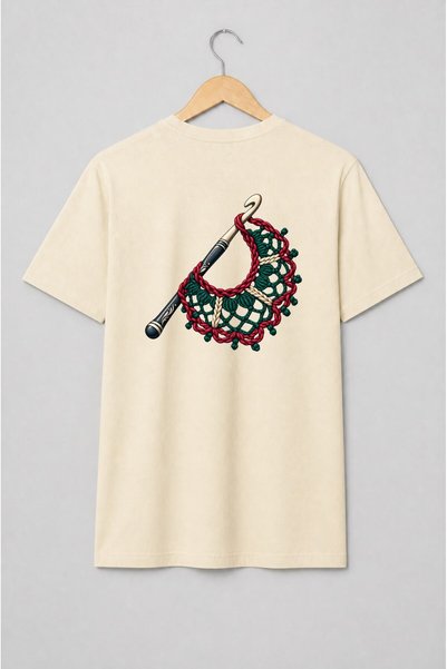 Generic Brand Tricou unisex cu Croșetă și fire împletite pentru croșetari
