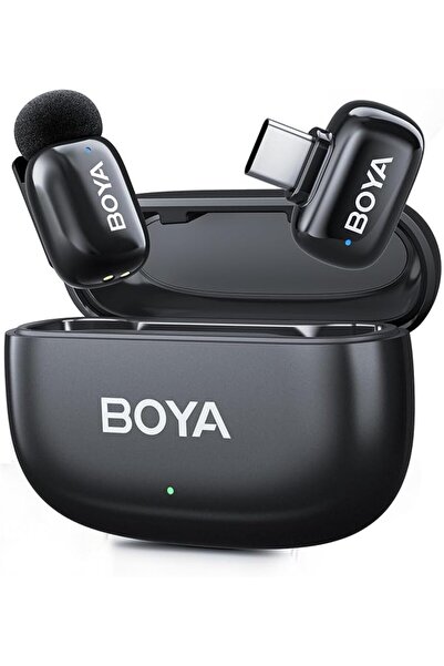 Boyacım ميكروفون لافالير لاسلكي صغير BOYA Mini 2 لهواتف آيفون 15/16/17 وأندرو...