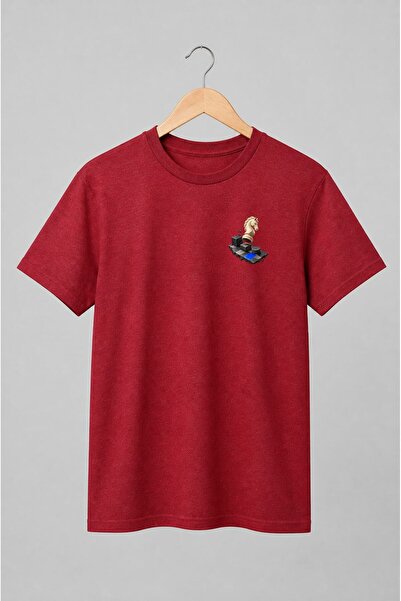 Generic Brand Tricou unisex cu Cal de șah pentru pasionații de strategie