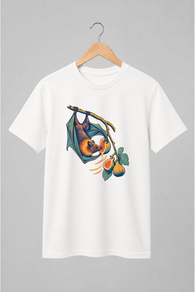 Generic Brand Tricou unisex cu Liliac cu smochine stil vintage