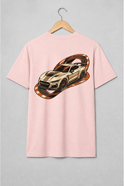 Generic Brand Tricou unisex cu Mașină sport pe circuit în stil motorsport retro