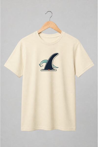 Generic Brand Tricou unisex cu Val oceanic de surf stil retro