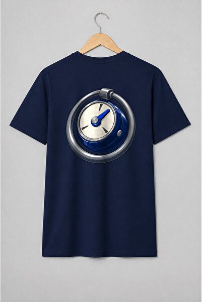 Generic Brand Tricou unisex cu Ceas de buzunar vintage