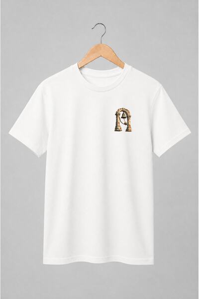 Generic Brand Tricou unisex cu Clopot sub arcadă cu coloane corintice vintage