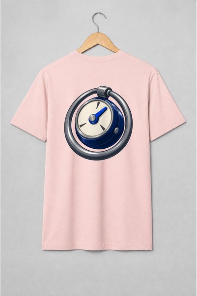Generic Brand Tricou unisex cu Ceas de buzunar vintage