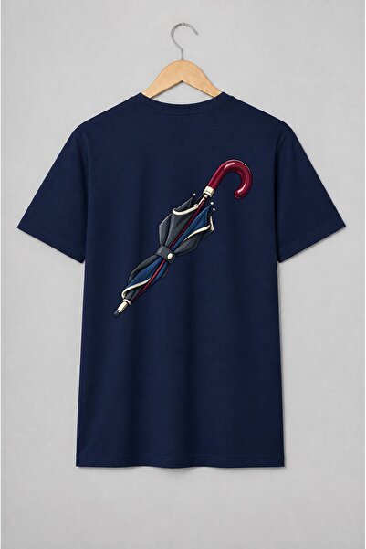 Generic Brand Tricou unisex cu Umbrelă pliabilă streetwear