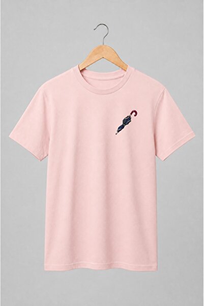 Generic Brand Tricou unisex cu Umbrelă pliată cu mâner curbat streetwear