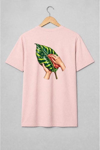 Generic Brand Tricou unisex cu Curățarea frunzei tropicale pentru iubitorii d...