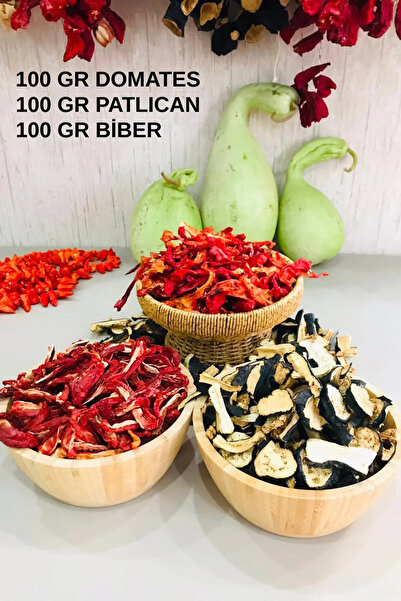 ŞEMSÜ'Ş-ŞÜMUS Yeni Mahsul Urfa Yöresi Kızartmalık Domates-Biber-Patlıcan Kuru...