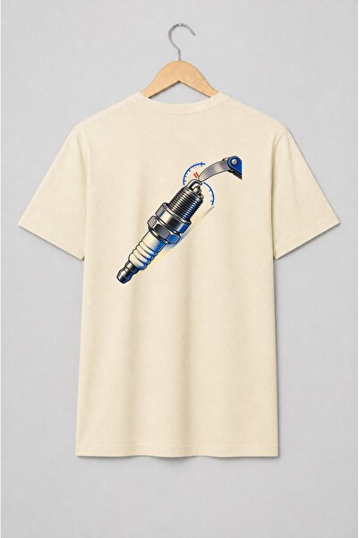 Generic Brand Tricou unisex cu Bujie auto stil retro
