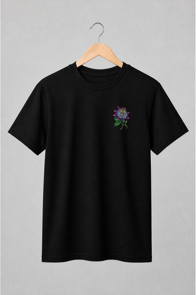 Generic Brand Tricou unisex cu Floarea pasiunii exotică