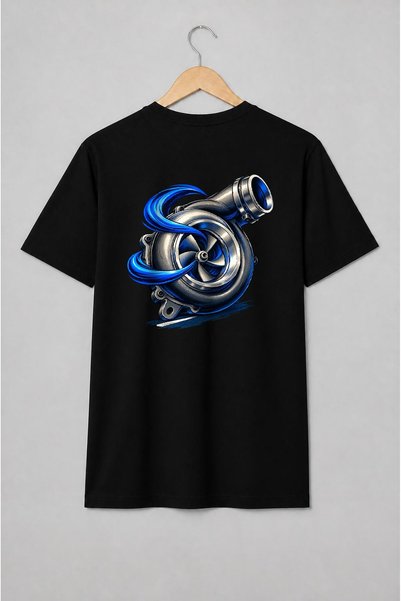 Generic Brand Tricou unisex cu Turbocompresor auto stil motorsport