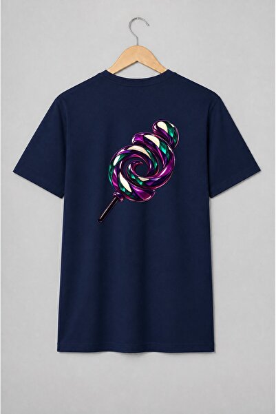 Generic Brand Tricou unisex cu Acadea spiralată pop-art
