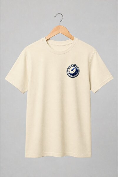 Generic Brand Tricou unisex cu Cronometru analog albastru retro