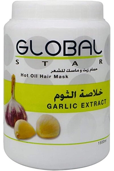 Globalstar قناع الشعر بزيت الثوم الساخن من جلوبال ستار 1.5 لتر