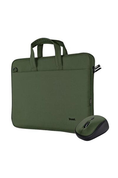 Trust Geantă laptop și set mouse Bologna, verde, 24989